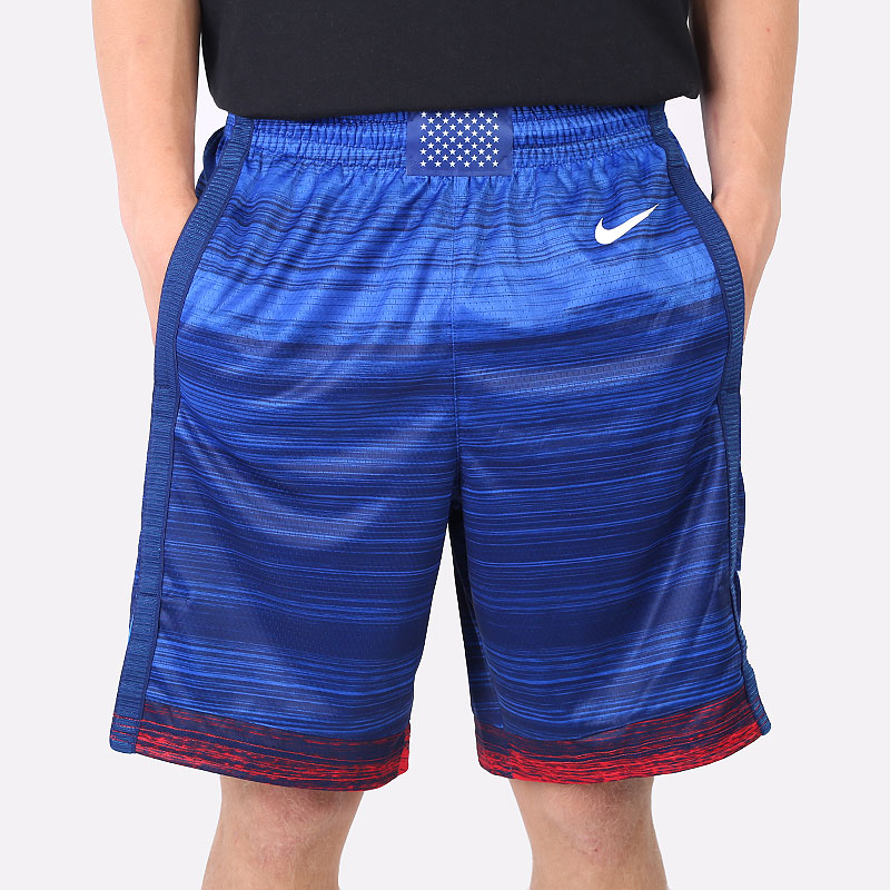 мужские синие шорты  Nike Basketball Shorts USA CQ0176-451 - цена, описание, фото 3